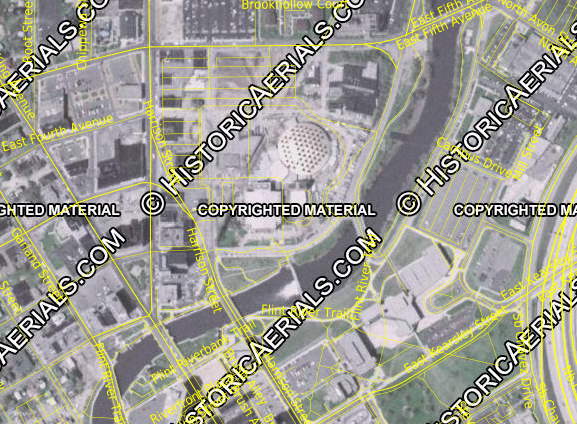 AutoWorld (Six Flags AutoWorld) - 1983 Aerial Photo In Context